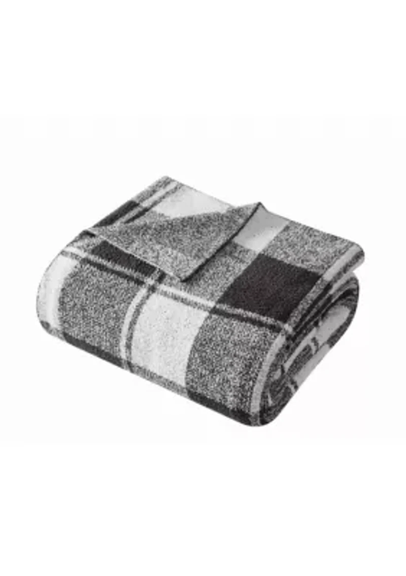 Brooklyn Loom Dusted Plaid Green 50x70 Throw