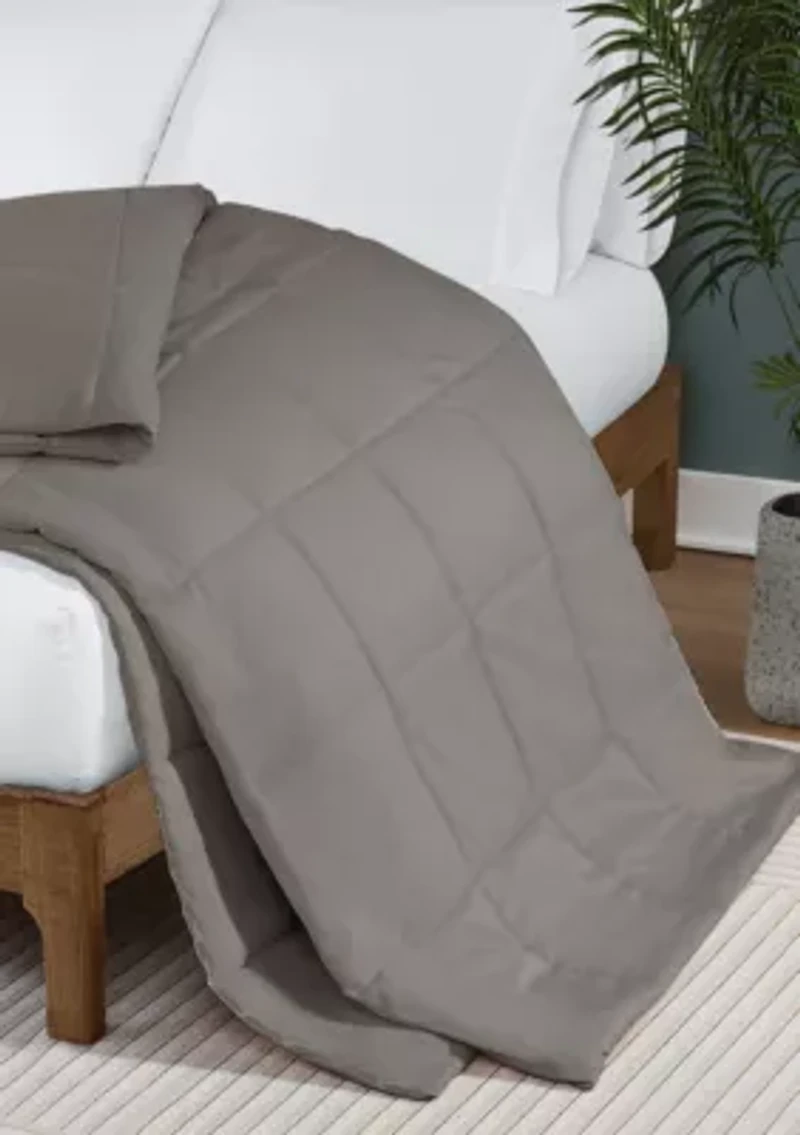 Truly Soft Everyday Solid Grey Full/Queen Down Alternative Blanket