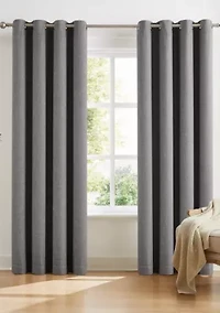 SUNBARRIER™ I-SNAP™ Blackout Grommeted Panel Pair with removable liner by TRU-BARRIER WINDOW SOLUTIONS™