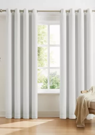 SUNBARRIER™ I-SNAP™ Blackout Grommeted Panel Pair with removable liner by TRU-BARRIER WINDOW SOLUTIONS™