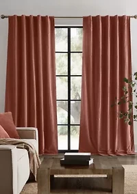 Brooklyn Loom Matte Cotton Velvet Window Drape Set