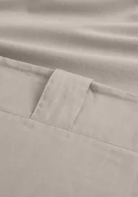 Brooklyn Loom Matte Cotton Velvet Window Drape Set