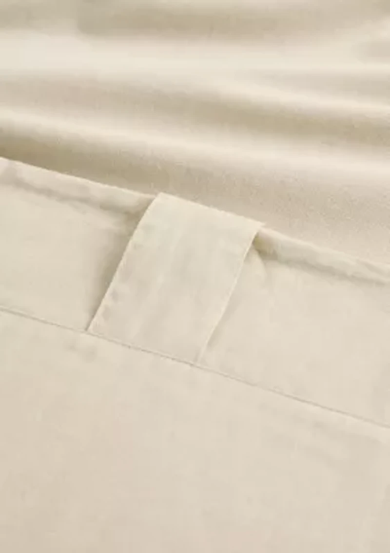 Brooklyn Loom Matte Cotton Velvet Window Drape Set