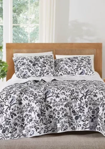Brooklyn Loom Ava Floral Quilt Set