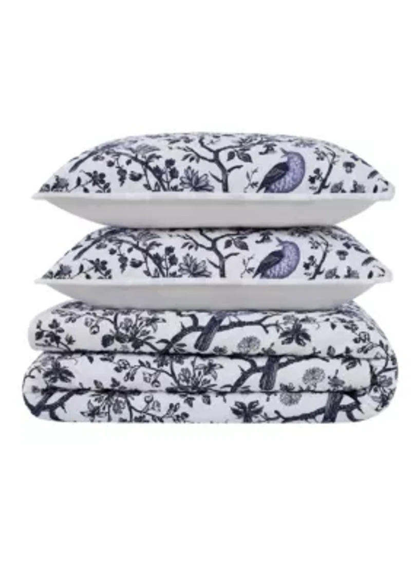 Brooklyn Loom Ava Floral Quilt Set