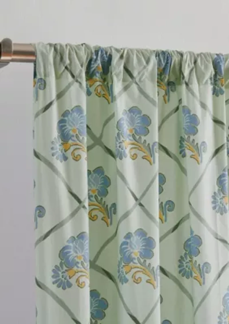 Brooklyn Loom Olivia Floral Window Drape Set