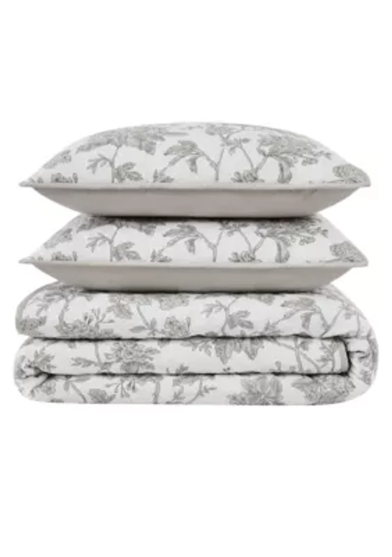 Brooklyn Loom Mila Floral Quilt Set