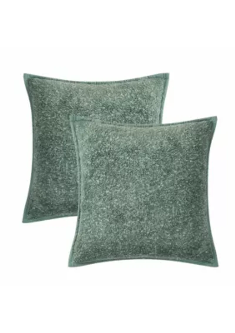 Brooklyn Loom Heathered Sherpa Decorative Pillows
