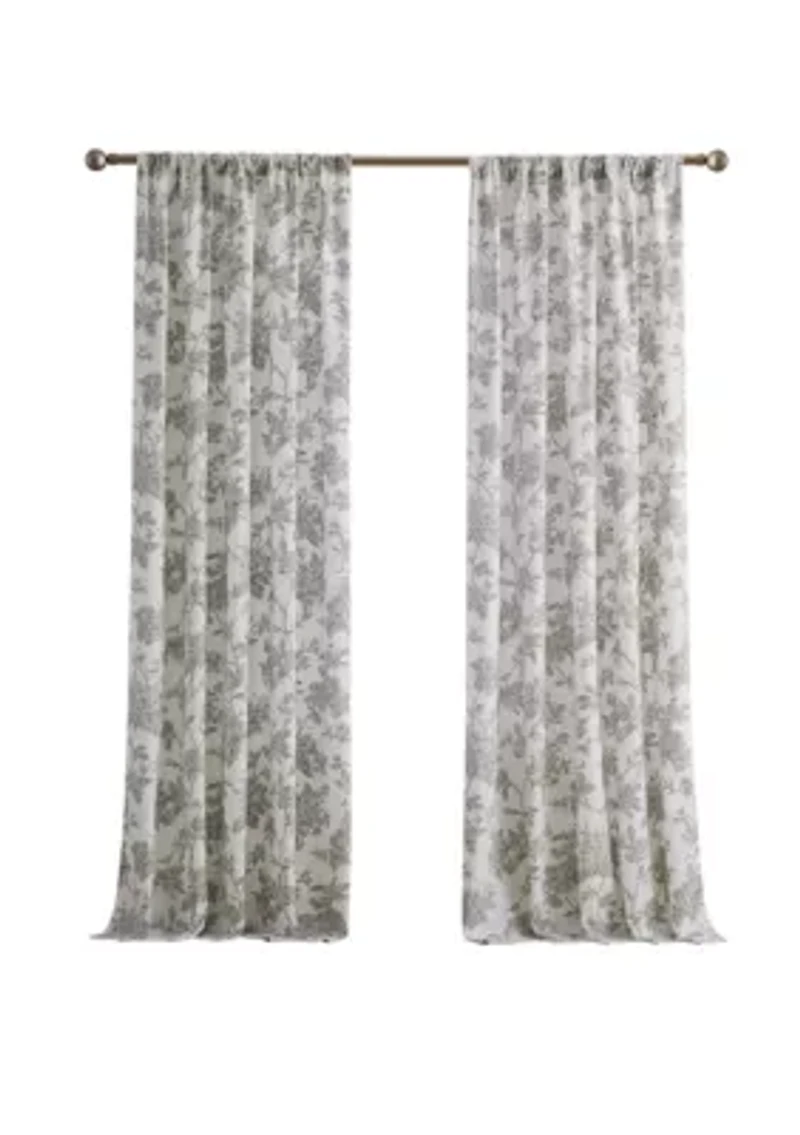 Brooklyn Loom Mila Floral Window Drapes
