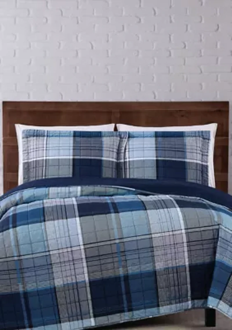 Trey Plaid Quilt Set