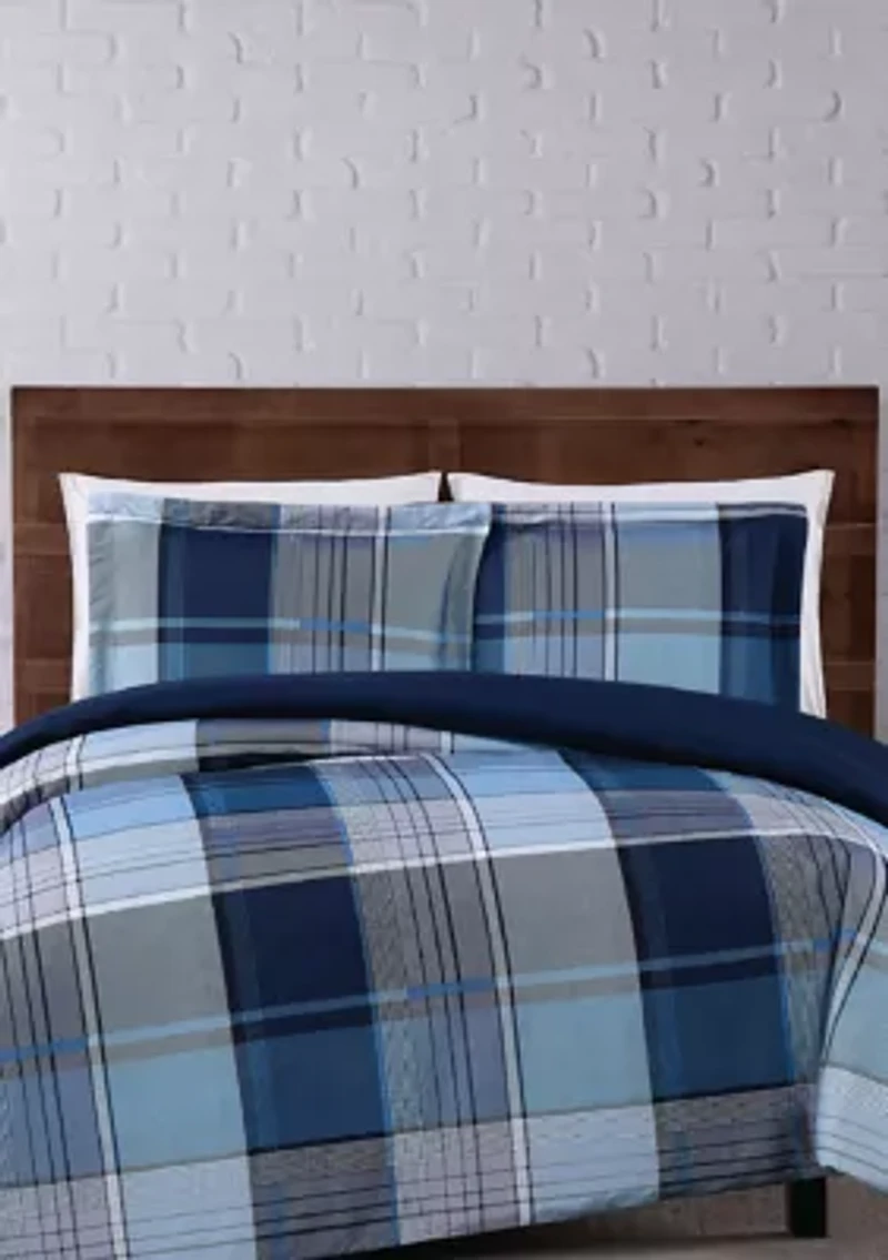 Trey Plaid Duvet Set