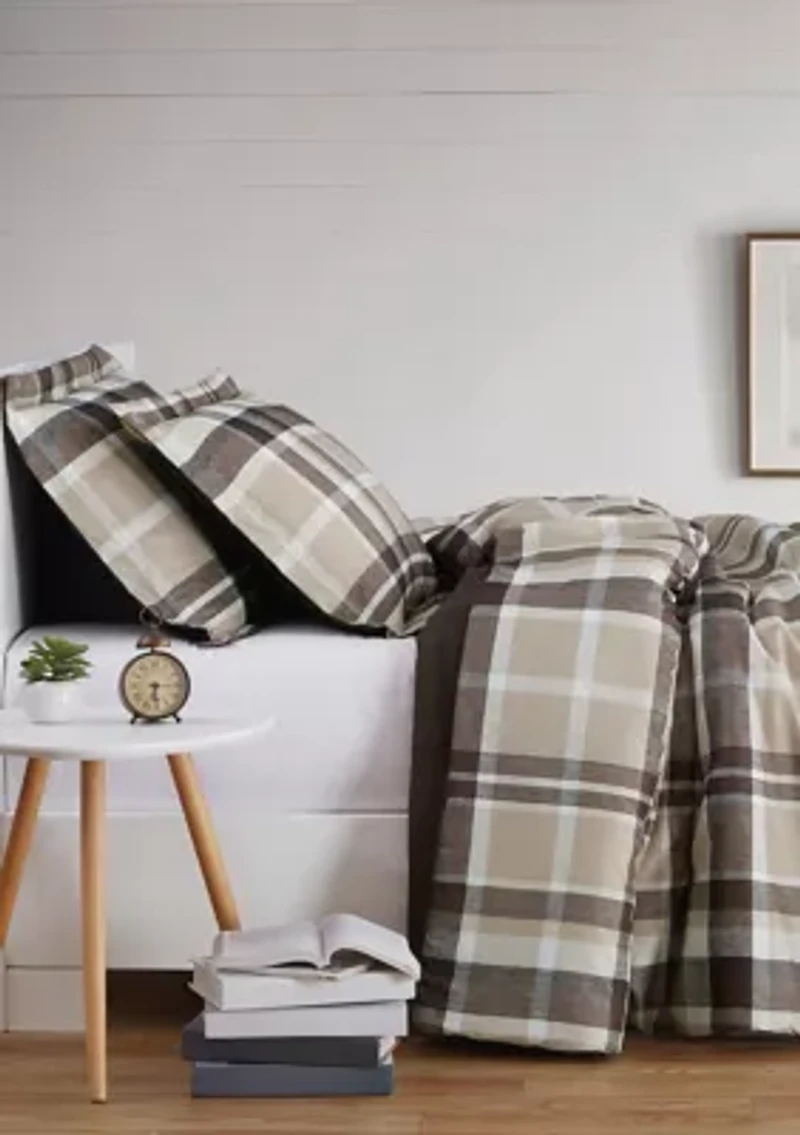 Paulette Plaid Duvet Set