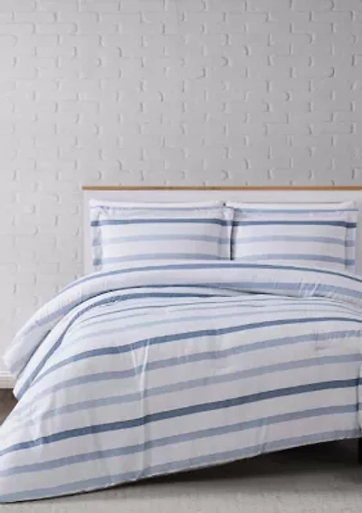 Waffle Stripe Comforter Set