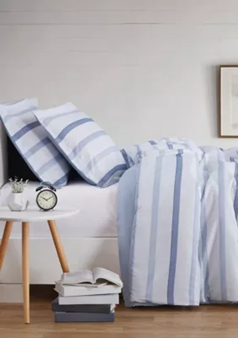 Waffle Stripe Comforter Set