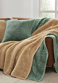 Brooklyn Loom Heathered Sherpa Bed Blanket