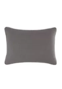 Brooklyn Loom Solid Contrast Piped Decorative Pillow