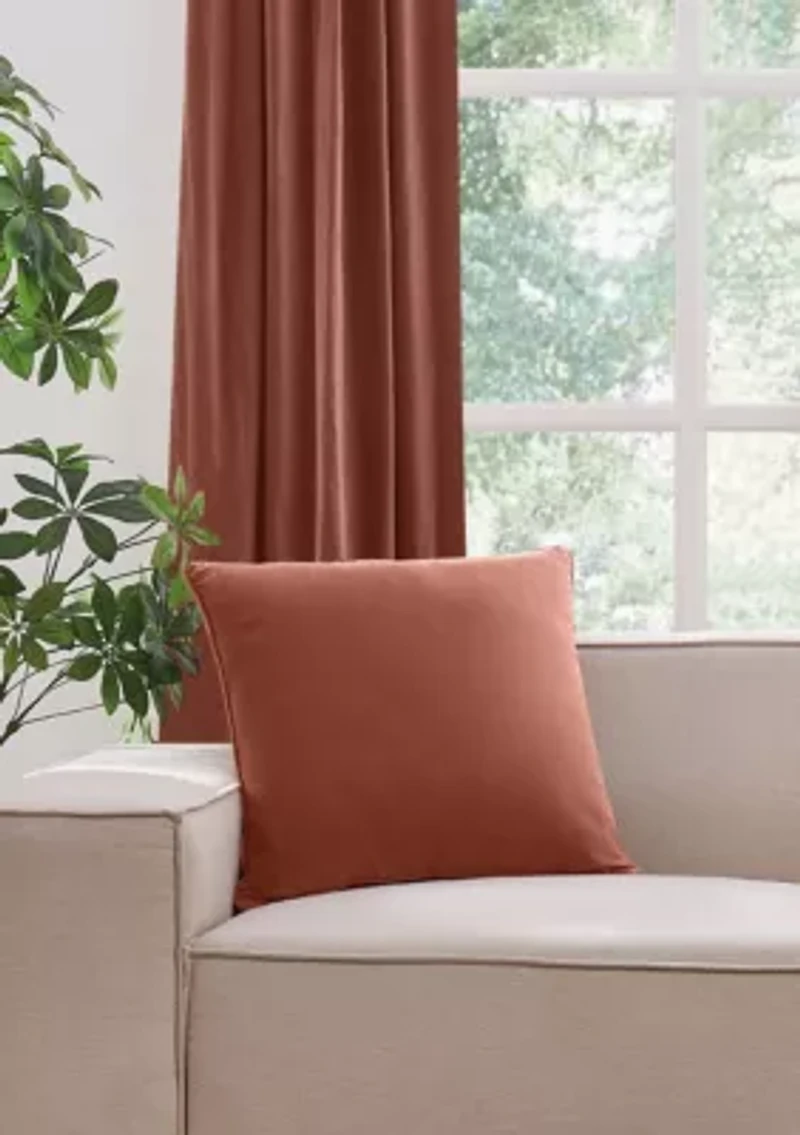 Brooklyn Loom Matte Cotton Velvet Decorative Pillows