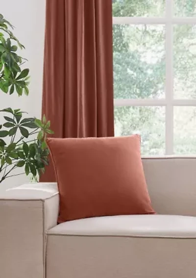 Brooklyn Loom Matte Cotton Velvet Decorative Pillows