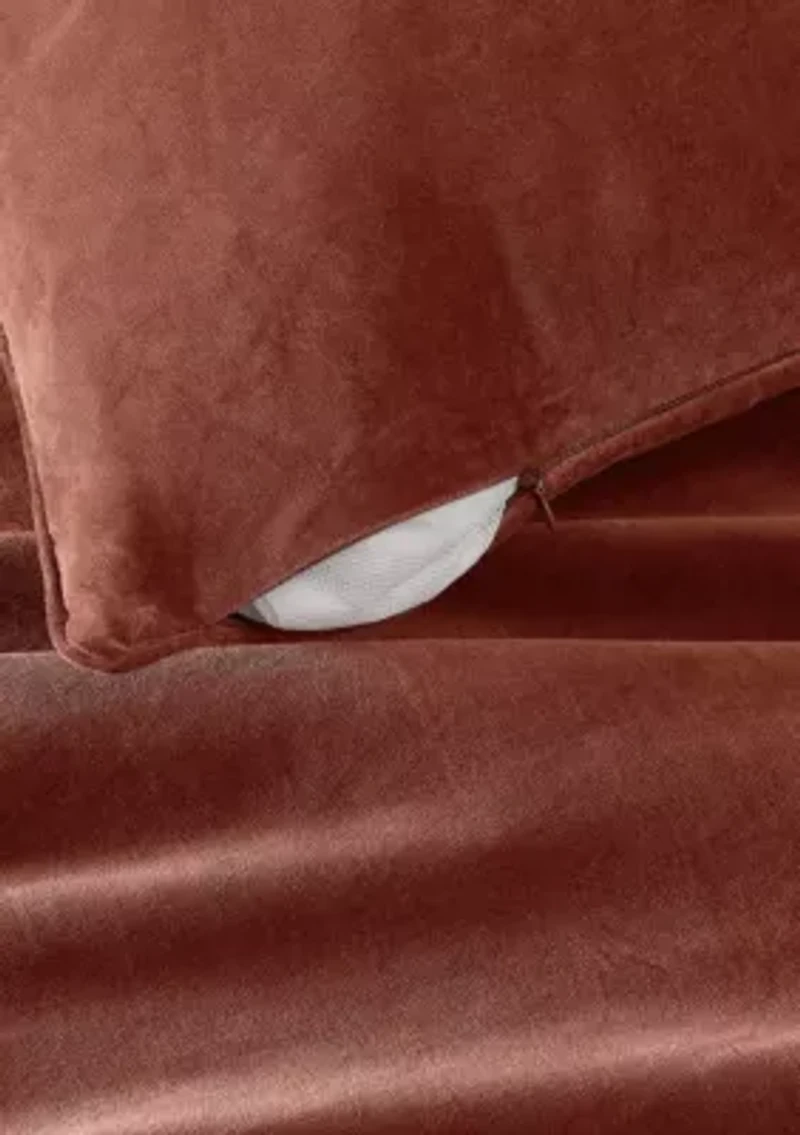 Brooklyn Loom Matte Cotton Velvet Decorative Pillows