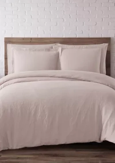 Linen Blush King Duvet Set