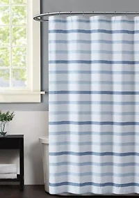 Waffle Stripe Shower Curtain