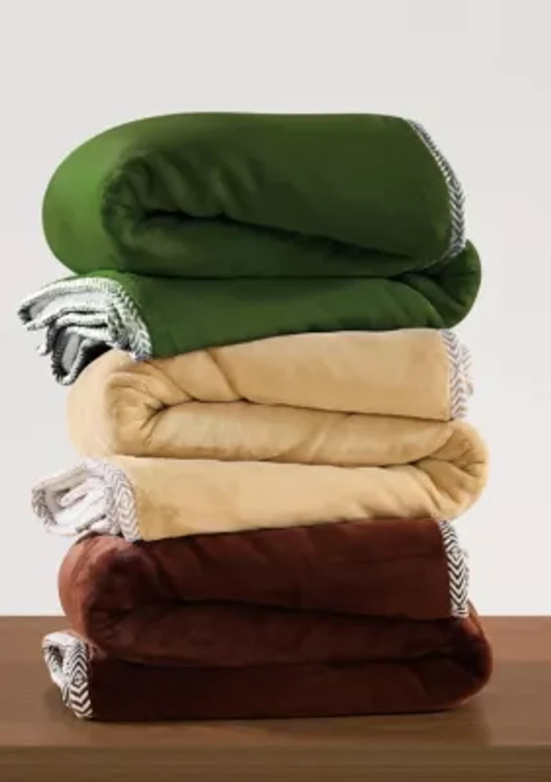 Brooklyn Loom Super Soft Braided Throw Blanket