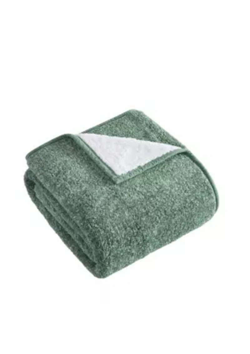 Brooklyn Loom Heathered Sherpa Throw Blanket