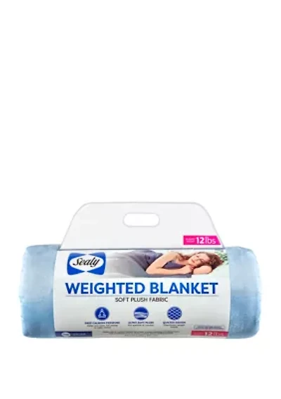 12 Pound Soft Plush Quilted Weighted Blanket