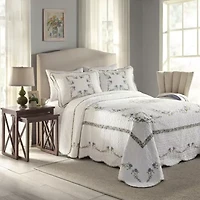 Heather Embroidered Bedspread