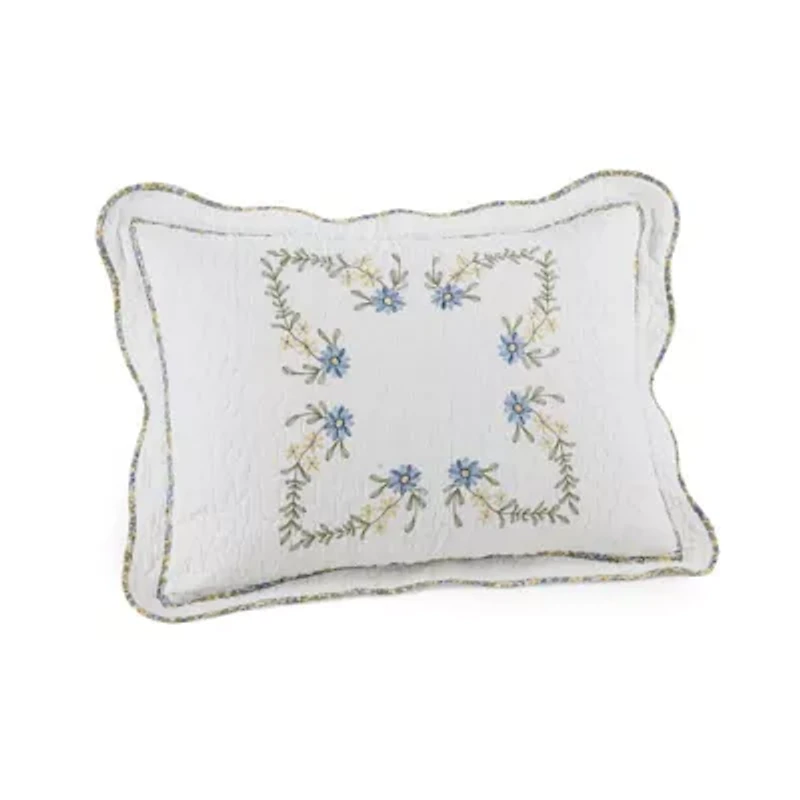 Heather Embroidered Pillow Sham