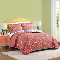 Jaipur Dreams 3-Piece Reversible Quilt Set