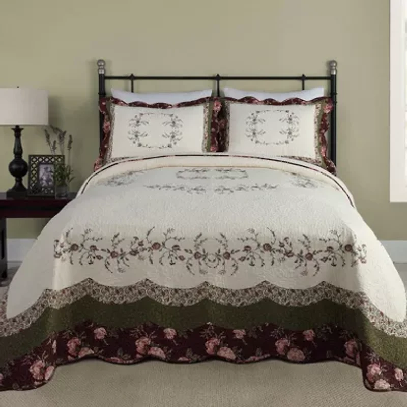 Brooke Embroidered Bedspread