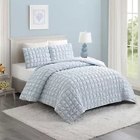 Dream Clouds Puffy Microfiber Quilt Set