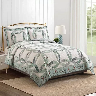 Felicity Wedding Ring Patchwork Quilt Set