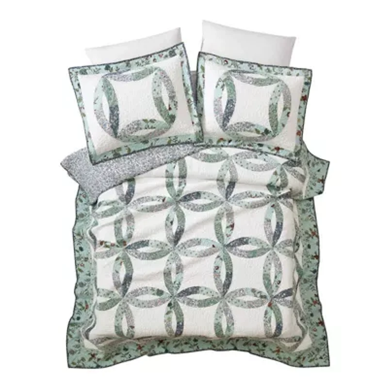 Felicity Wedding Ring Patchwork Quilt Set