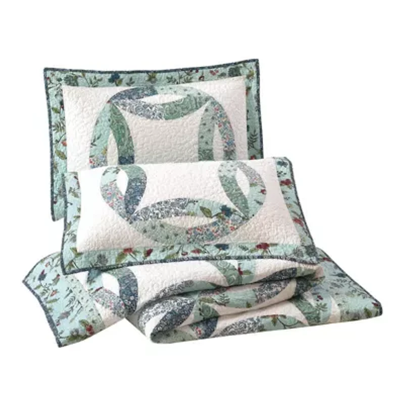 Felicity Wedding Ring Patchwork Quilt Set
