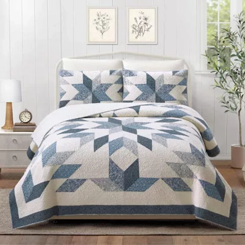 Bright Star Patchwork Quilt Set