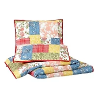 Farmhouse Florals Patchwork Printed Quilt Set