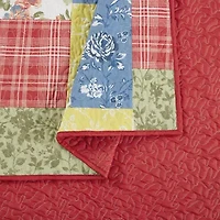 Farmhouse Florals Patchwork Printed Quilt Set