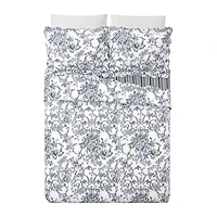 Garden Toile Reversible Cotton Quilt Set