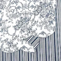 Garden Toile Reversible Cotton Quilt Set