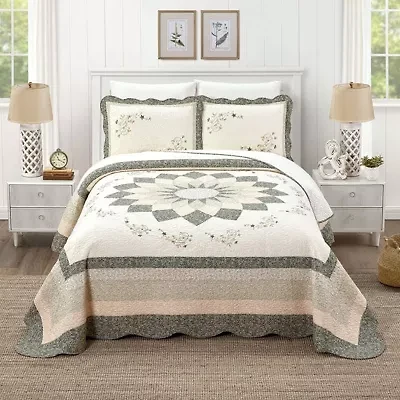 Harper Embroidered Pieced Bedspread