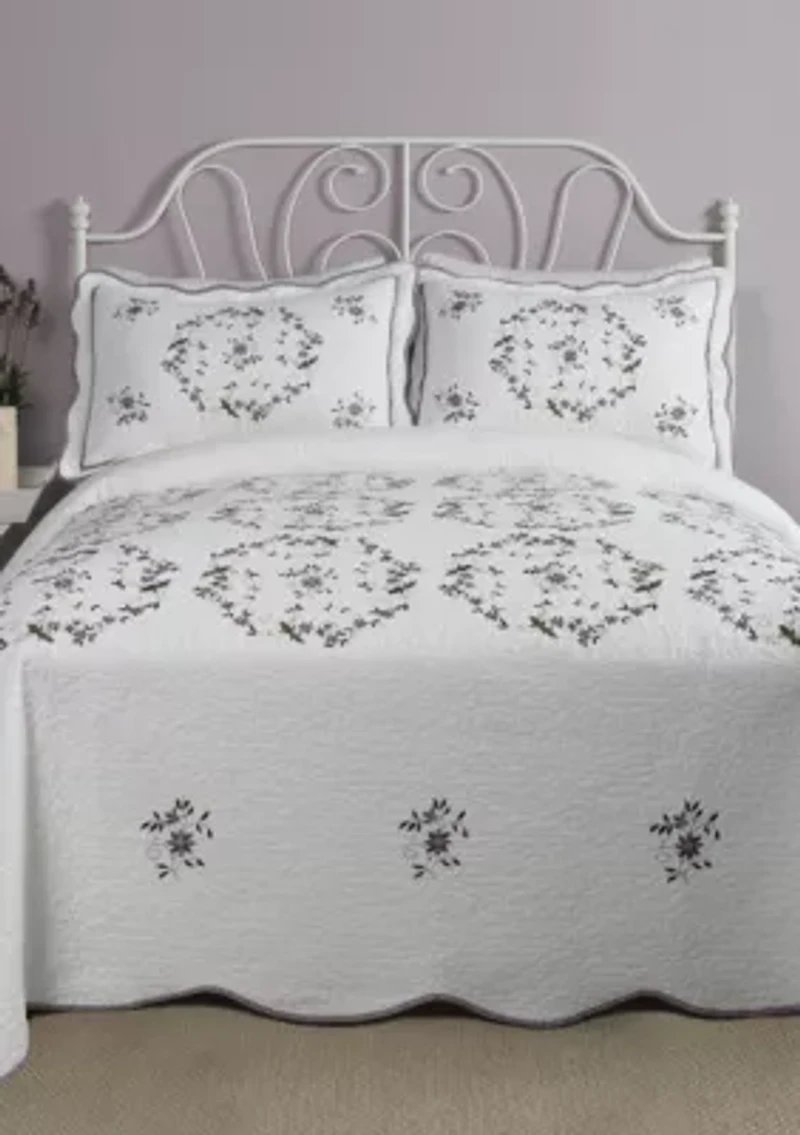 Gwen Embroidered Bedspread