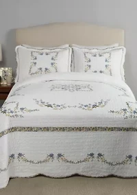 Heather Embroidered Bedspread