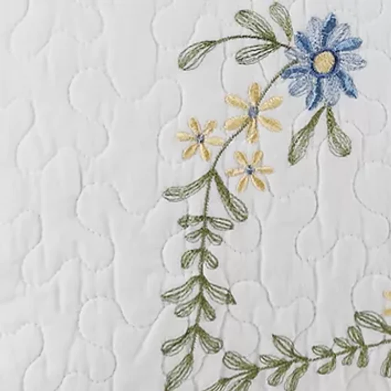 Heather Embroidered Pillow Sham
