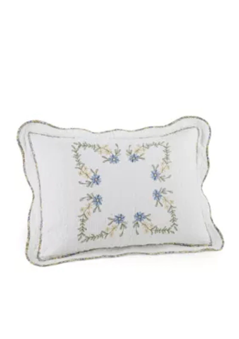 Heather Embroidered Pillow Sham