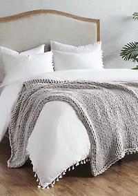 Hand Made Chunky Double Knit Throw Blanket