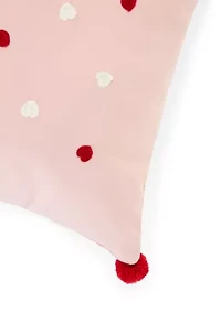 Pink Multi Hearts Decorative Throw Pillow