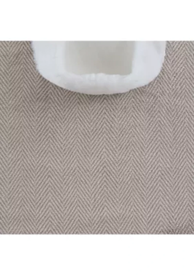 Plush Fur Trim Blanket Wrap