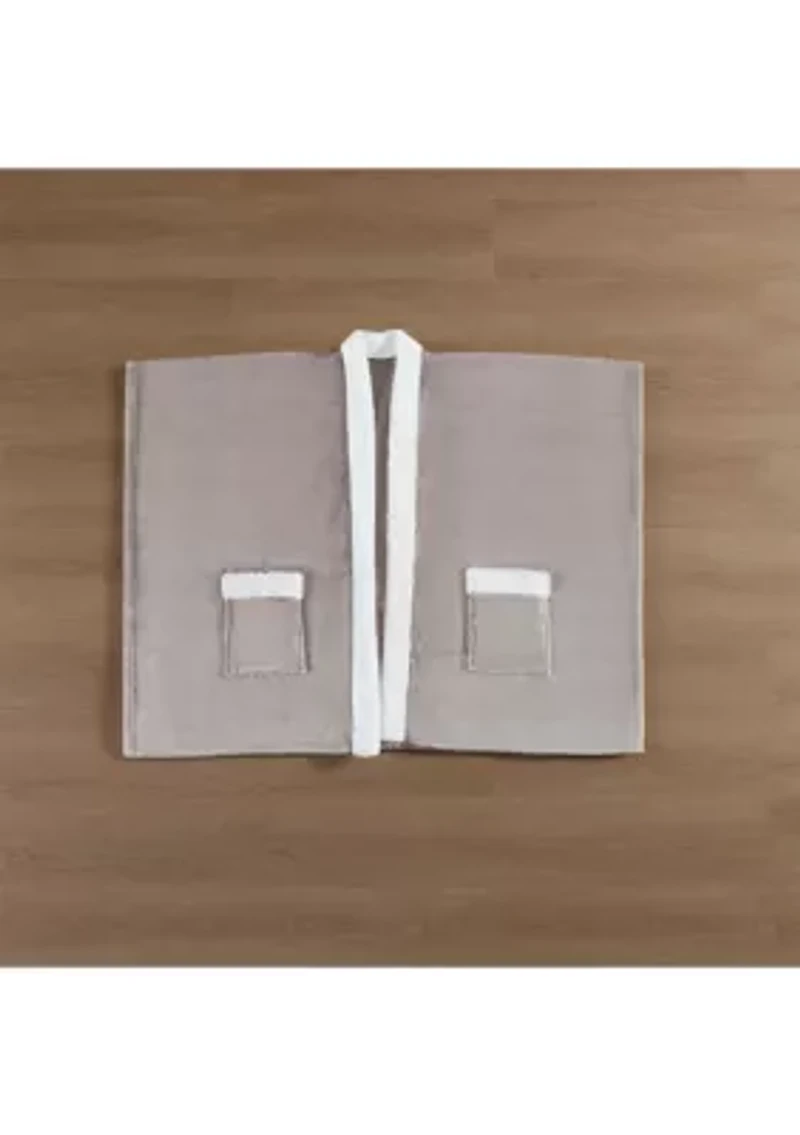 Plush Fur Trim Blanket Wrap